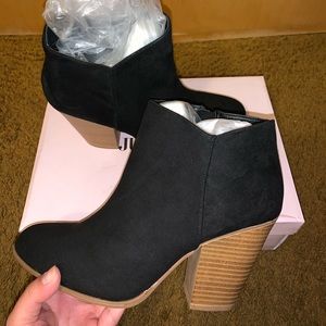 Just Fab Black Booties